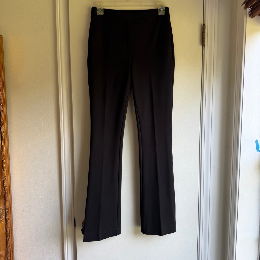 Boden Hampshire Ponte Flare Trousers Black T0011 Womens US 4R NWT